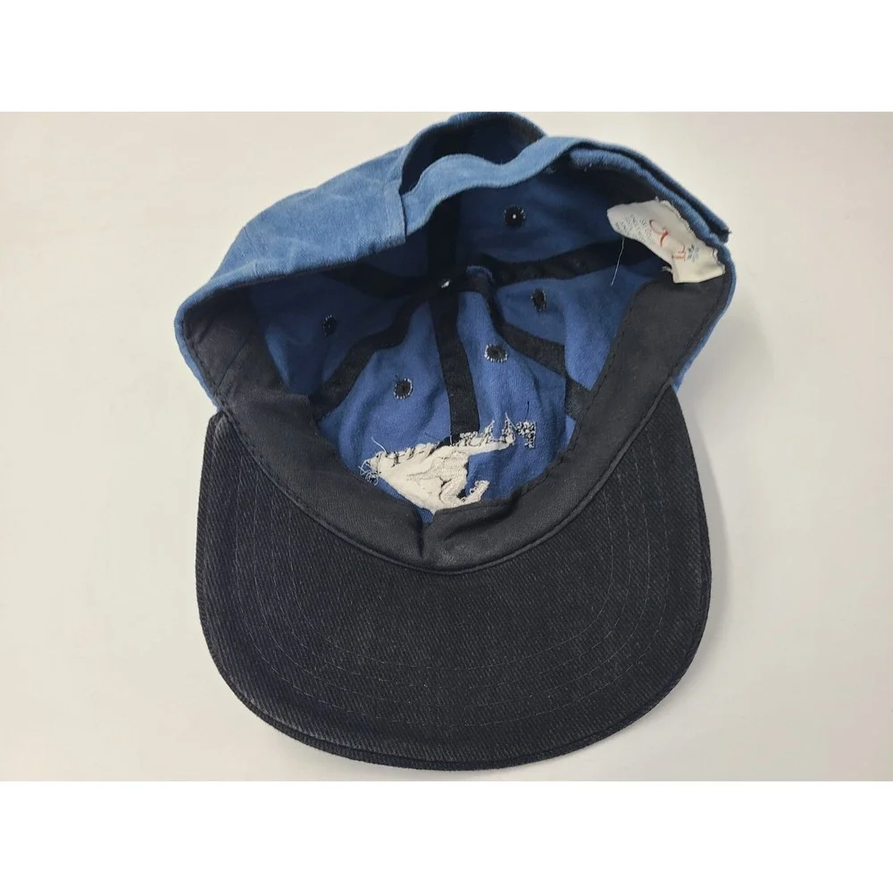 Vintage Youth Park City Mountain Resort Ski Adjustable Hat Cap Junior Blue Black